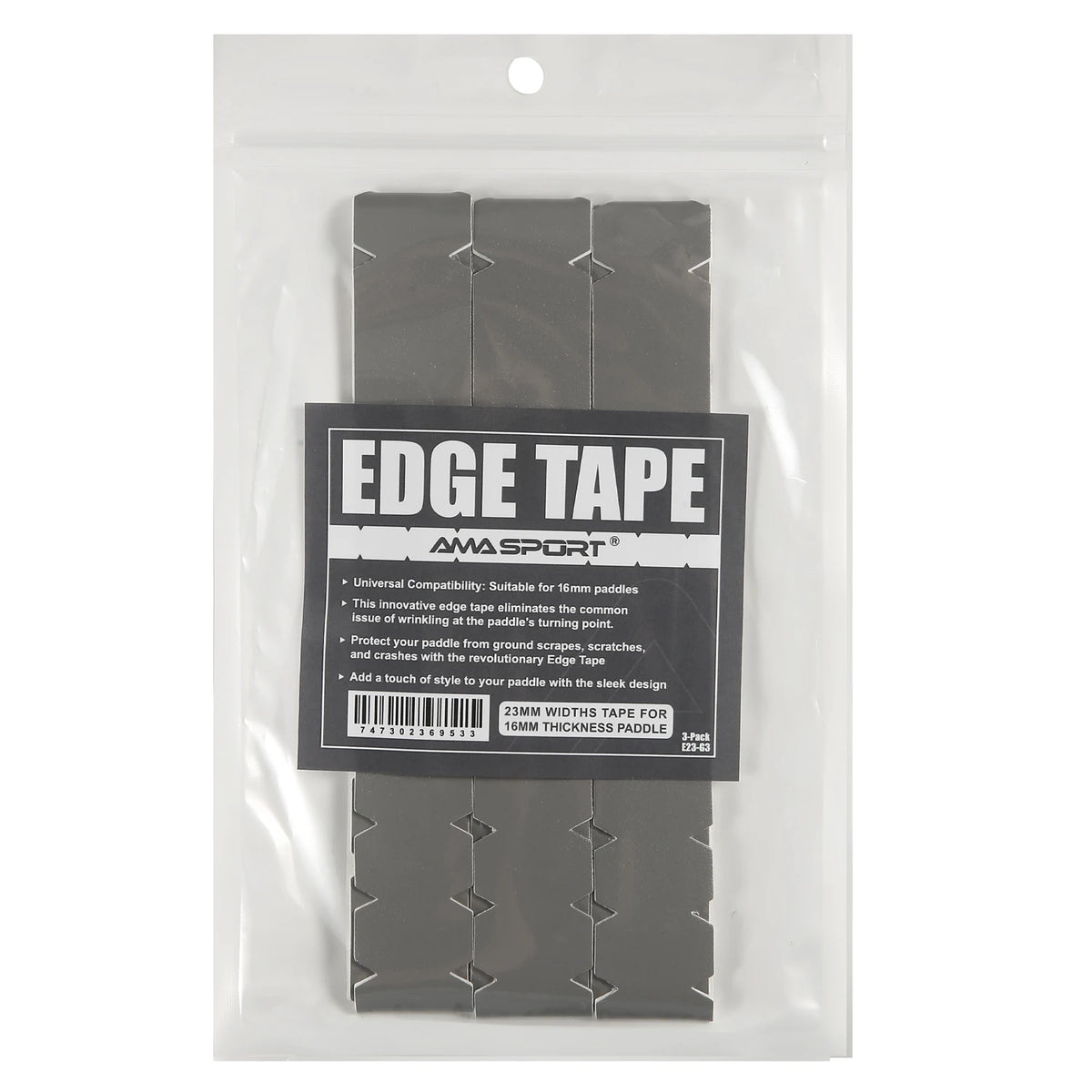 AMASPORT Pickleball Paddle Protection Tape 20mm/23mm/26mm  for 13mm/16mm/19mm Paddle-Navy Blue-Pickleball Edge Euard Tape