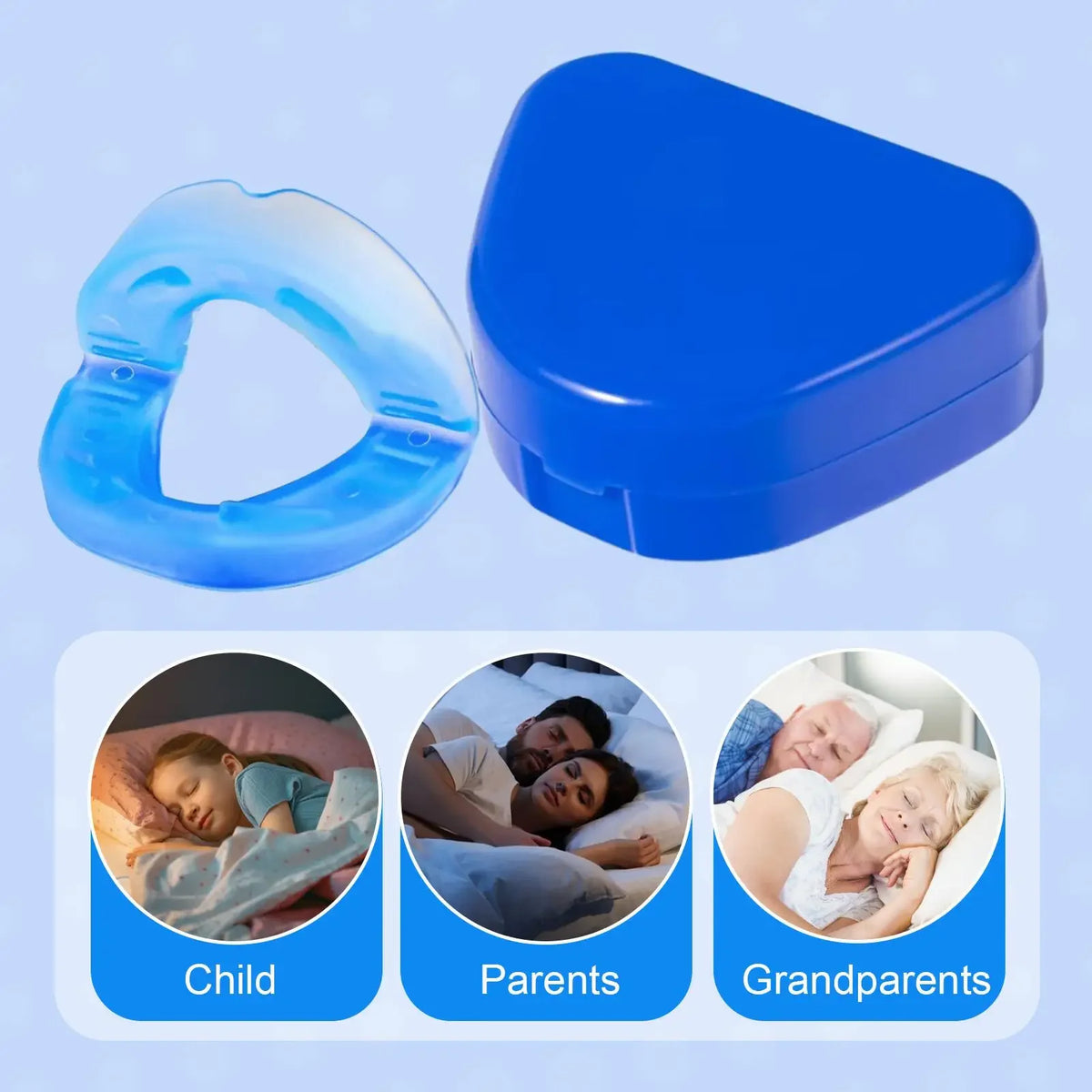 Food Grade Anti Snoring Mouthpiece, Clinically Tested Snore Stopper to Reduce Snoring & Improve Sleep Quality