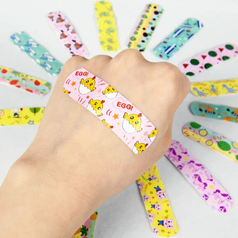 50/100/300/500Pcs First Aid Bandage Adhesive Plaster Wound Hemostasis Sticker Band Aid Stickers for Kids Children Emergency Kit