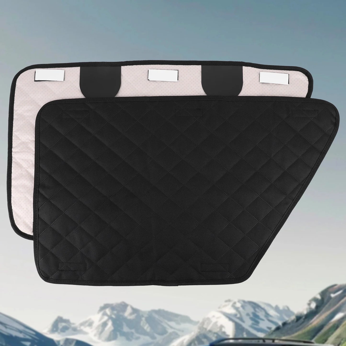 2Pcs Oxford Waterproof Car Door Protector Dog Anti-Scratch Car Interior Cover Washable Car Door Protect Mats for Car Truck & SUV