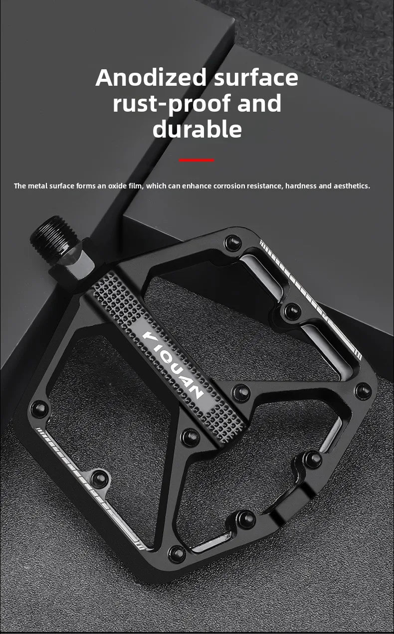 Mountain Road Bicycle Pedal Aluminum Alloy Pedal Double DU Pedal Anti-slip Widened Nail Pedal Bicycle Accessories Mtb Pedals