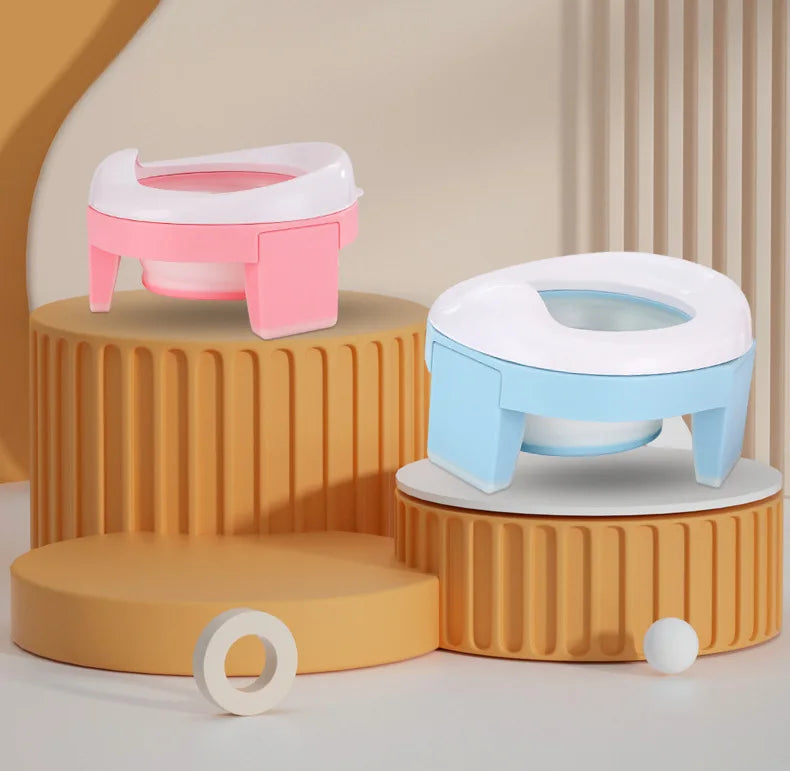 3 in 1 Baby Toilet Seat Children Foldable Travel Potty With Bags Potty Training Seat Suitable for boys and girls