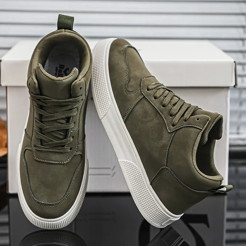 Fashion Men Casual Shoes Platform Non-slip Man Walking Sneakers Lightweight Male Running Shoes Breathable Platform Sport Shoes