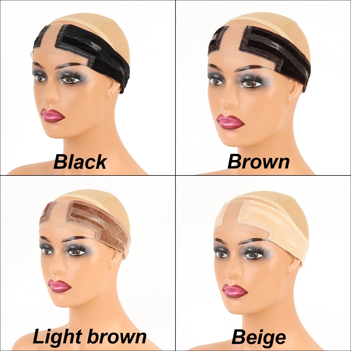 Lace Wig Grip Band with Non-Slip Silicone Strip, Adjustable Velvet Wig Grip Band for Lace Front Wigs,Wig Melting Band for Women