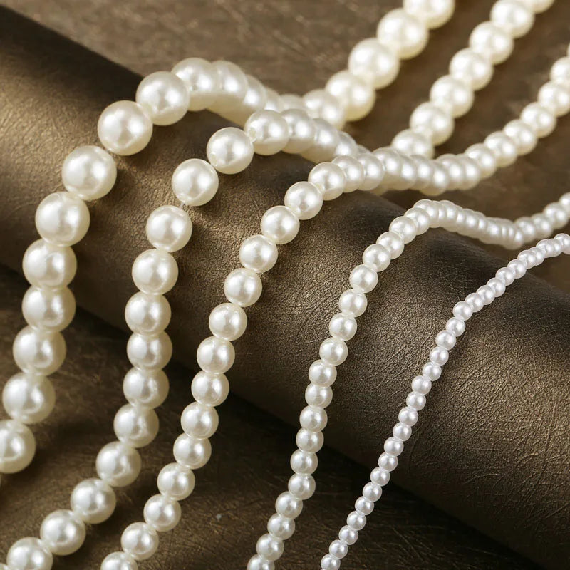 White Imitation Pearl Choker Necklace Elegant Big Round Pearl Wedding Necklace for Women Charm Fashion Jewelry Gifts