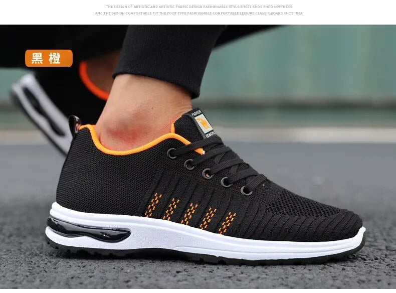 Men's Sport Shoes New Lightweight Comfortable Fashionable Casual Running Shoes Suitable for Youth Thick Bottom Running Style