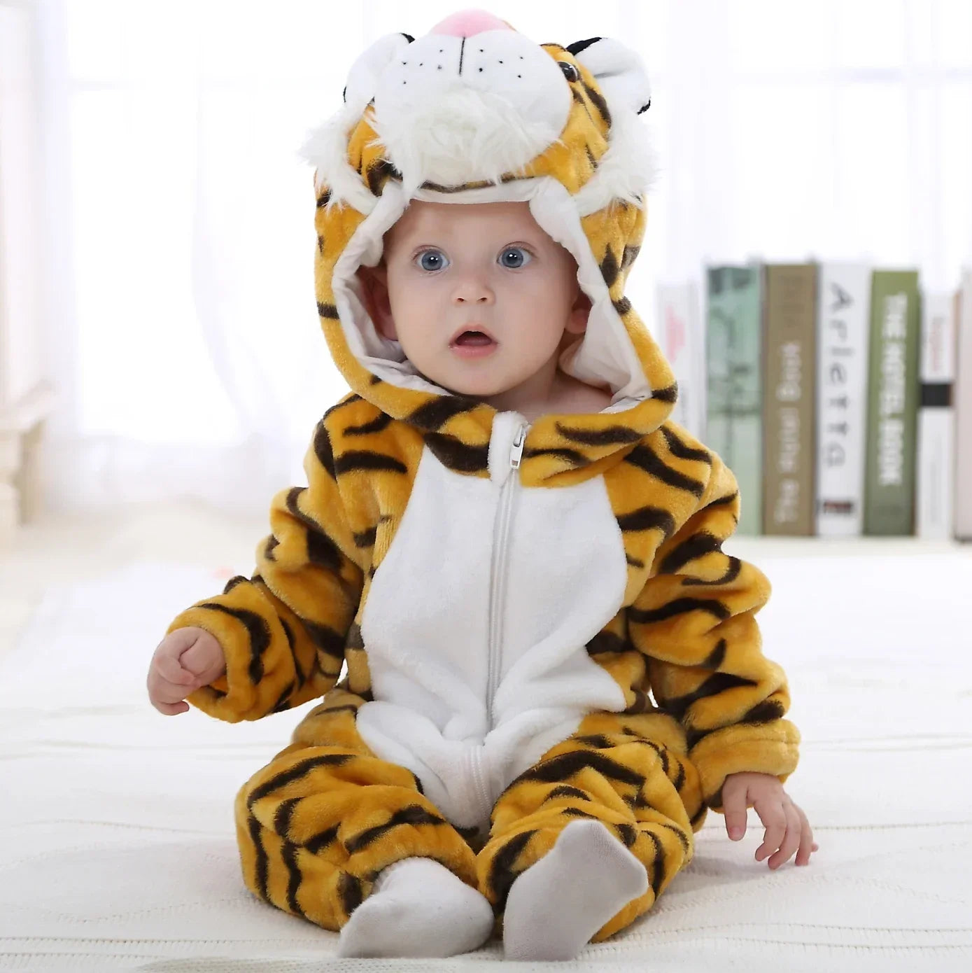 Newborn Baby Deer Animal Cartoon Romper Clothes Girls Pajamas Long Sleeve Hooded Onesies Infant Boys Costumes For Christmas