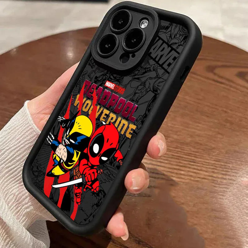 Cool DeadpoolS & WolverineS Phone Case for iPhone 17e 17 16e 16 15 14 13 12 11 Air Pro Max Mini XR XS X Plus Soft TPU Back Cover