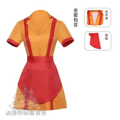 Halloween Cos Dress Women'S Dress Movie Bankruptcy Sisters Cosplay Bar Work Dress Dress Girls Makeup Set Surprise Gift