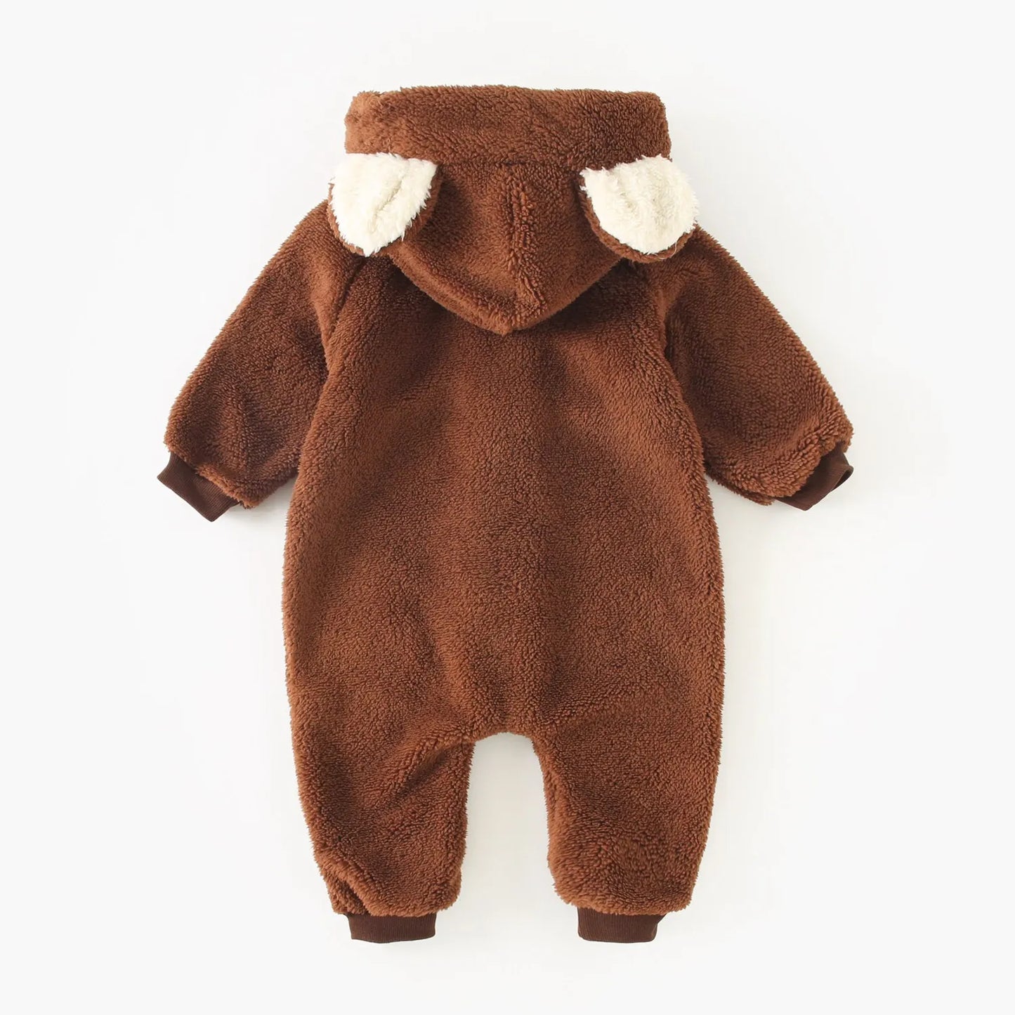 Sanlutoz Winter Fleece Thickened Zipper Toddler Long Sleeve Jumpsuits Clothing Warm Baby Rompers Cute Animal Hooded