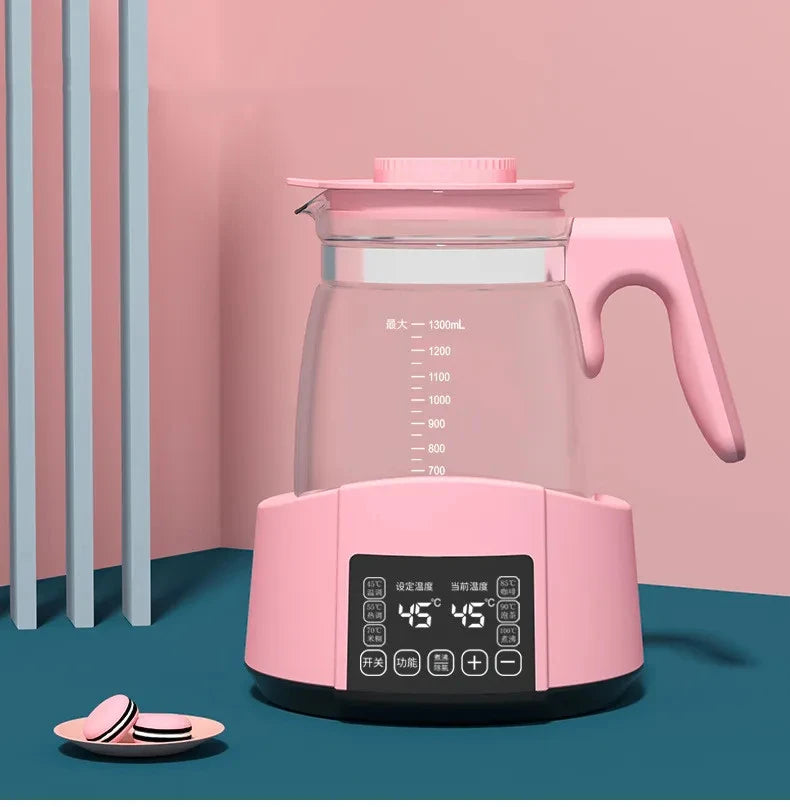 1.3L Electric Kettle Baby Thermostat Milk Warmer Home 24h Hot Water Kettle Multifunctional Glass Health Pot Teapot Kitchen Tools