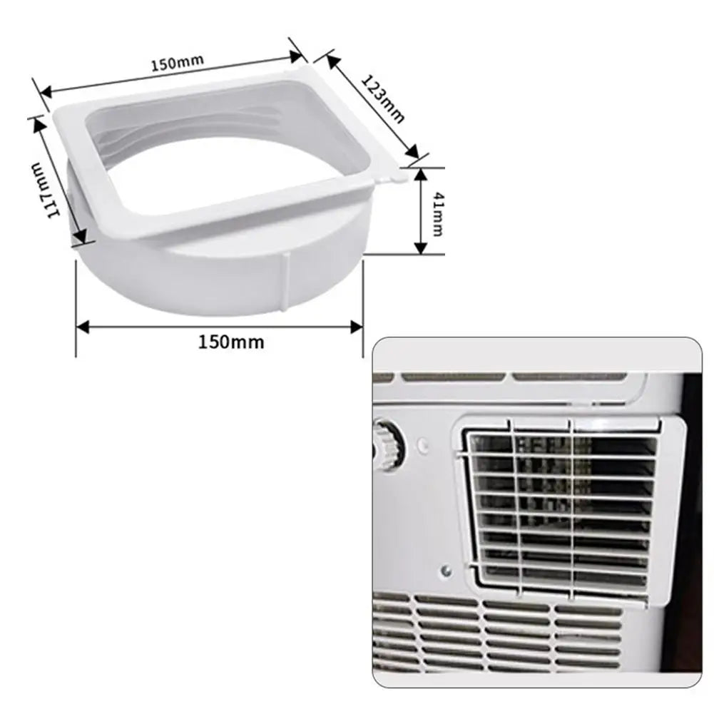 Exhaust Hose Connector Pipe Interface For Portable Air Conditioner Units Designed For 15 Cm Diameter Exhaust Outlets