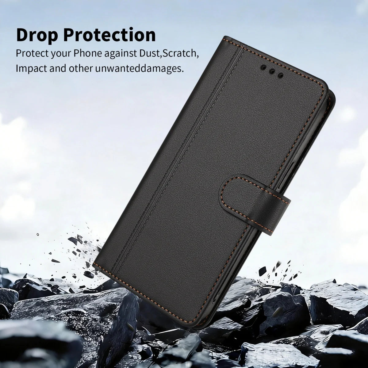 Luxury Premium Leather Wallet Case For iPhone 17 16 15 14 13 12 17 Pro Max Plus Air 17e 16e Wallet Card Slot Magnetic Flip Cover