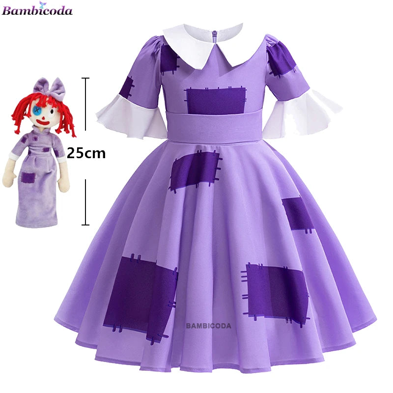The Amazing Digital Circus Cosplay Costume Halloween Cartoon Circus Pomni Jax Ragatha Caine Jumpsuit Outfits Party Outfit