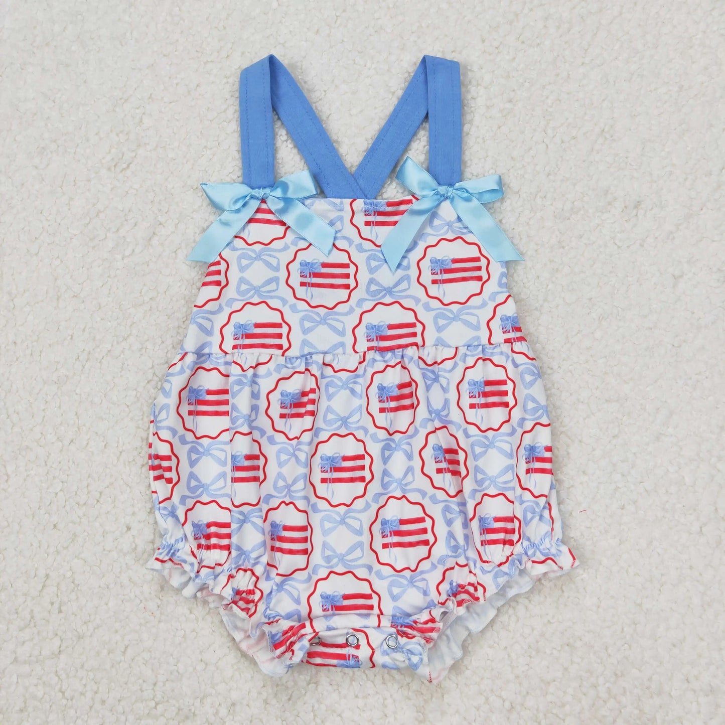 4.14y NEW stock baby girls summer romper wholesale boutique embroidery pattern floral flowers purple flying sleeves onesie