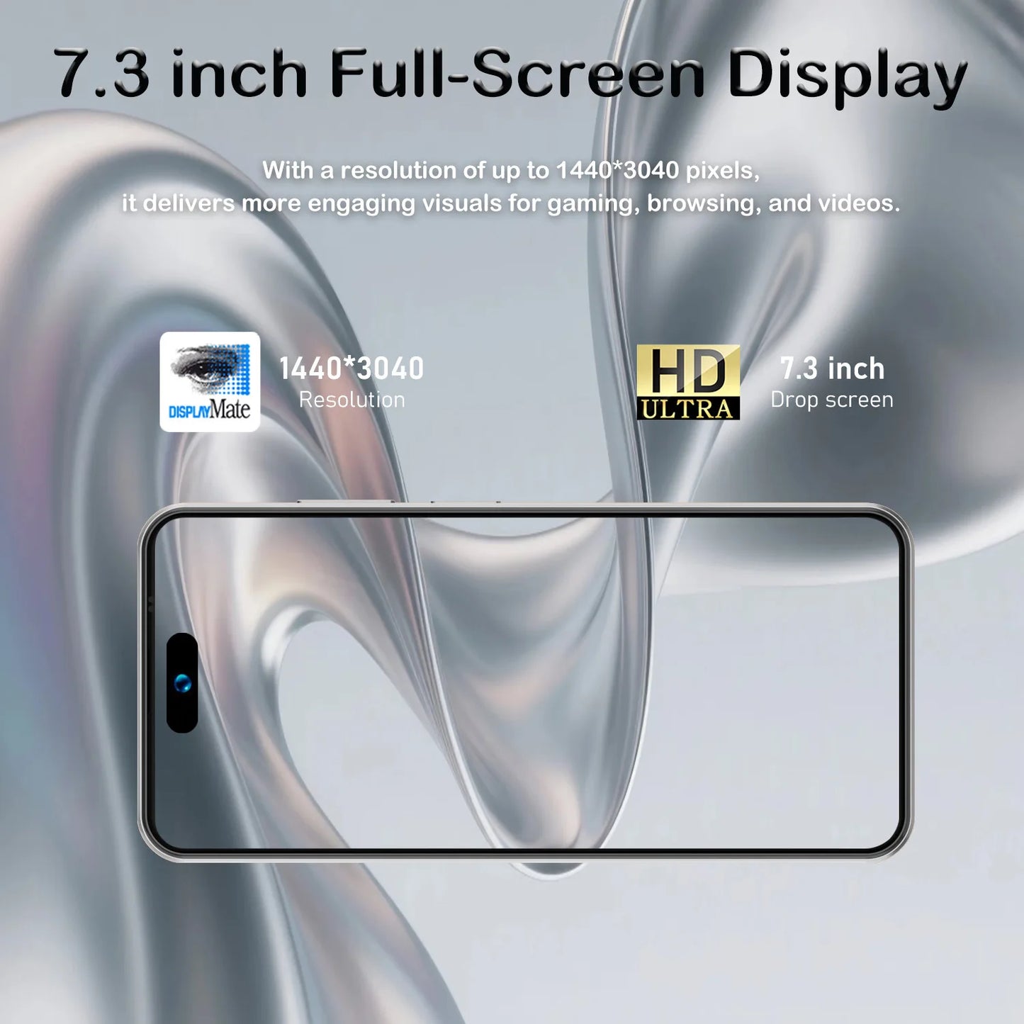 2026 Global Version I17 Promax Pro 4G 5G Dual Card Dual Standby System Original Intelligent 7.3inch 8000mAh Battery Arrival