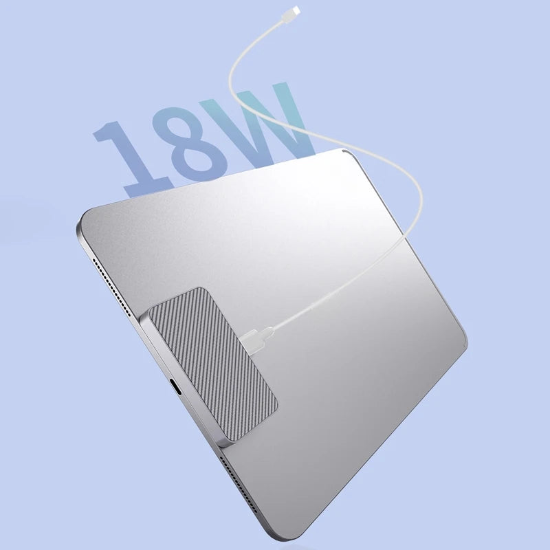 Magnetic Wireless Charger Fast Charging for iPadpro iPad Air Tablet 18W Contact 1m Cable Aluminum Alloy Magnetic Chargers Module