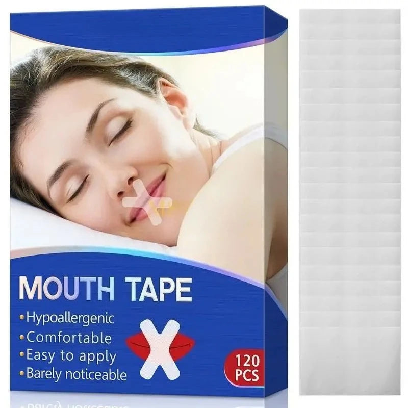 120PCS sleeping mouth tapeAdult Night Sleep Anti snore Improve Nose better Breathing Patch Mouth Correction Orthosis Tape SMZH09