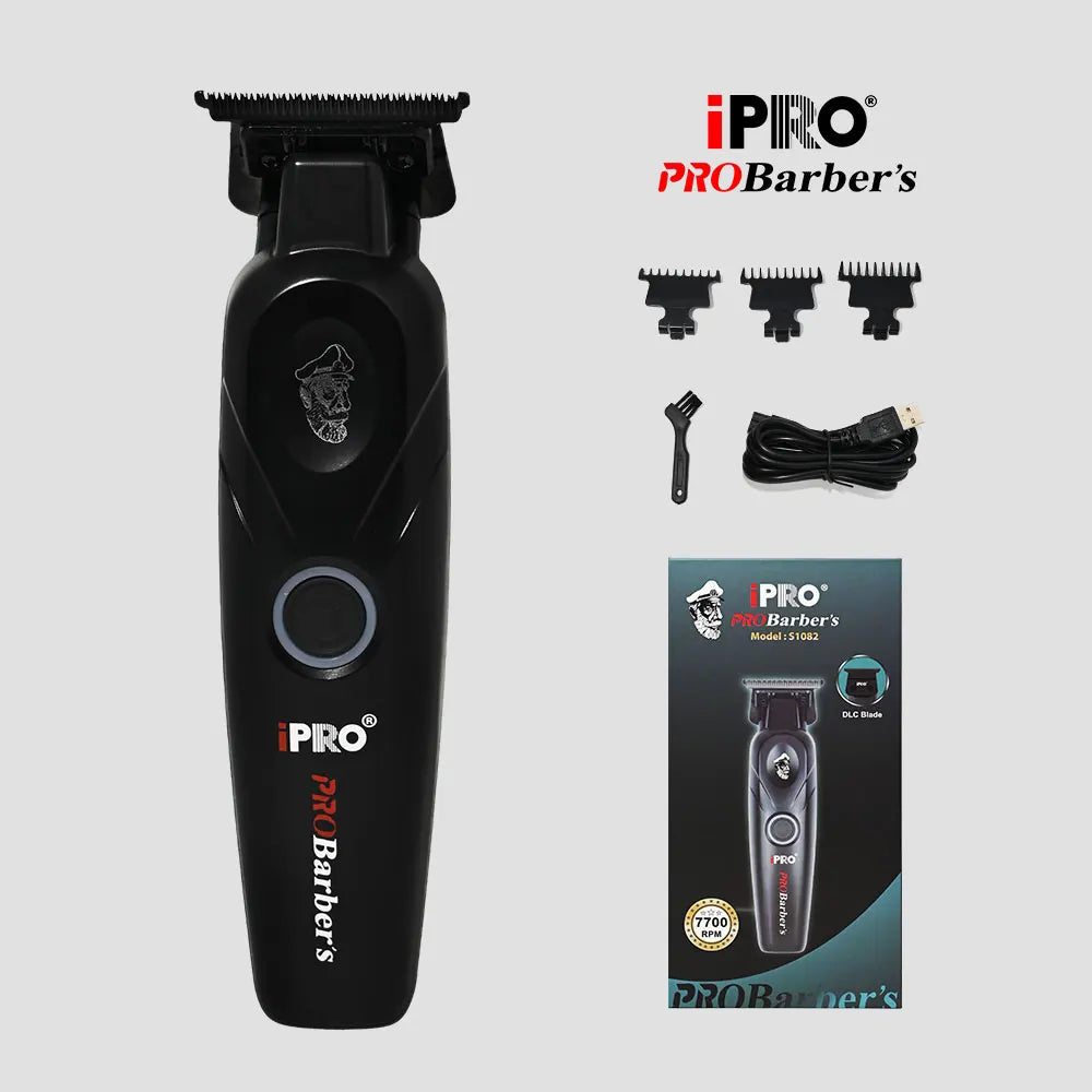 iPRO S1082 Professional Electric Hair Clipper 7700RPM High Speed 1600mAh Long Battery Life Magnetic Comb Attachment Set