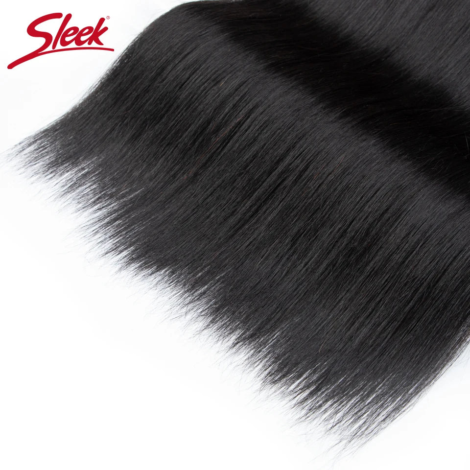 Sleek Peruvian Straight Human Hair Double Drawn Natural Human Hair Weave Bundles Natural Brown #27 #613 Remy Human Hair Bundle