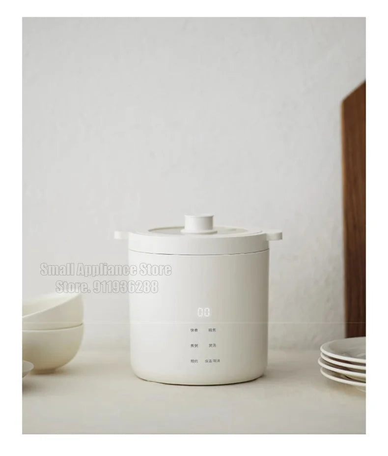 Olayks Rice Cooker 1.2L Multifunctional Electric Cooker 25min Fast Cooking For Dormitory Office Mini Portable Electric Hot Pot