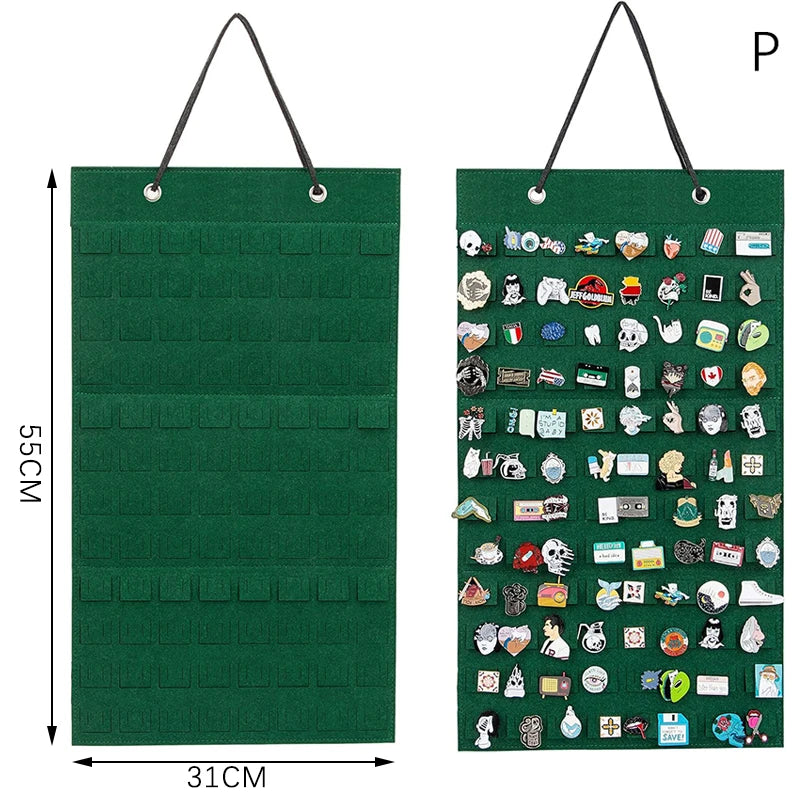Earrings Hanging Organizer Wall Earring Holder Soft Felt Hanger For Jewelry Necklace Earring Ring Stud Display Holder