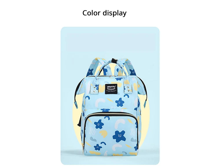 New Fashoin Maternity Bag for Babies Mummy Large Capacity Diaper Bag Backpack Waterproof Outdoor Travel Stroller Baby Cart Bag