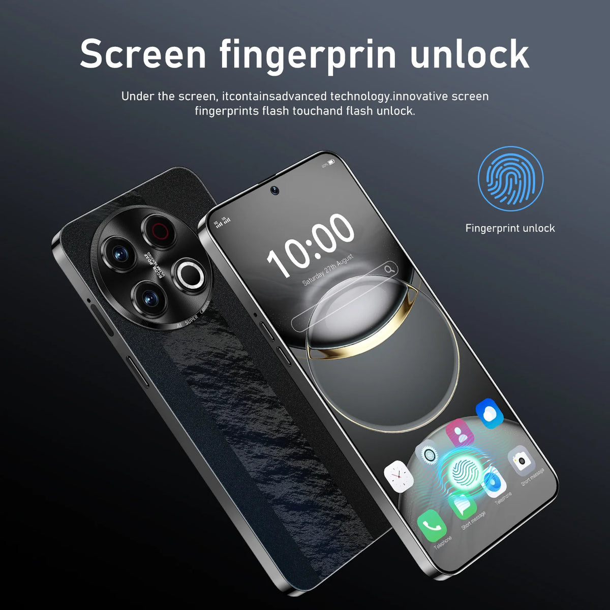 2026 New Hot Sale Spark 30 Pro Original Global Version HQ Intelligent Snapdragon 8 Gen3 7800mAh Battery Dual Card Dual Standby