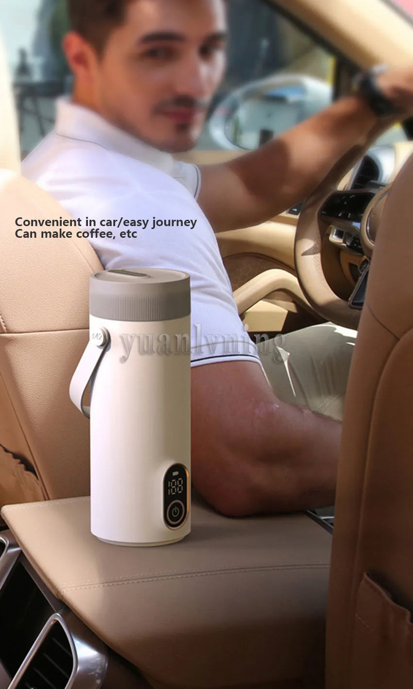 Multifunction Portable Wireless Electric Kettle Thermal Boiling Cup for Travel Water Boiler Temperature Control Thermos Warmers