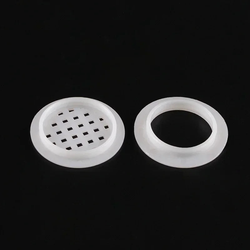 5/10pcs Air Vent Cover Plastic Round Louver Mesh Hole Plug Cabinet Grille Ventilation Systems Decorative Furniture Accessories