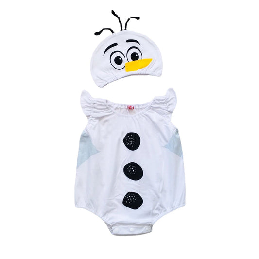 Umorden Baby Boys Girls Sleeveless Summer Snowman Costume Bodysuit Halloween Purim Christmas Photograph Fancy Dress 2pcs Set
