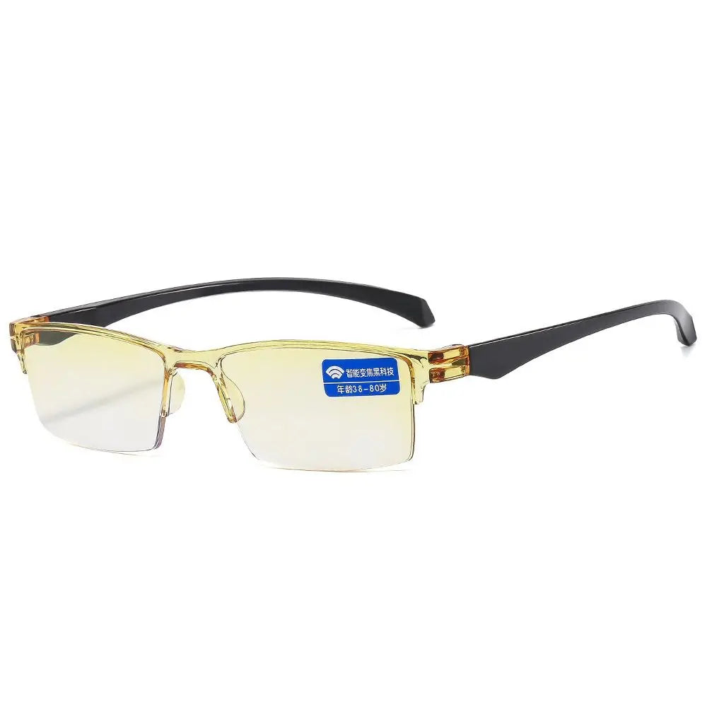 Ultralight Anti Blue Ray Reading Glasses Smart Automatic Zoom Reading Glasses Autofocus Power Half-Rim Near Far Computer Glasses