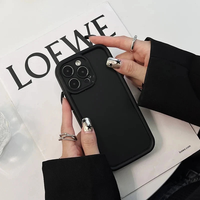 Luxury Candy Color Soft TPU Case For iPhone 17 Air 16 14 15 Pro Plus 13 12 11 Pro Max 16e Shockproof Silicone Phone Cover Fundas