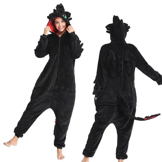 How to train your dragon Toothless Anime Cosplay Costumes Animal Kigurumi Cartoon Onesies Pajamas For Christmas Halloween Party