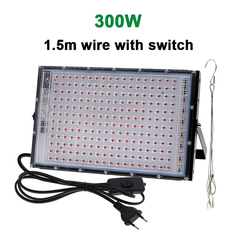 Full Spectrum LED Grow Lights 50/300W Plant Lamp Indoor Plants Phyto Lamp Greenhouse Hydroponic Plant Vegetable Growing Lamp