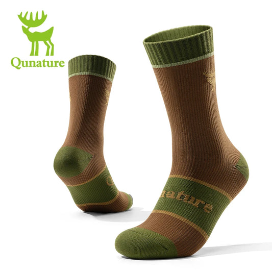 Qunature Four-Season Waterproof Socks Breathable Outdoor  Sport Socks Hiking Cycling Cross Country Running Skiing Windproof Sock