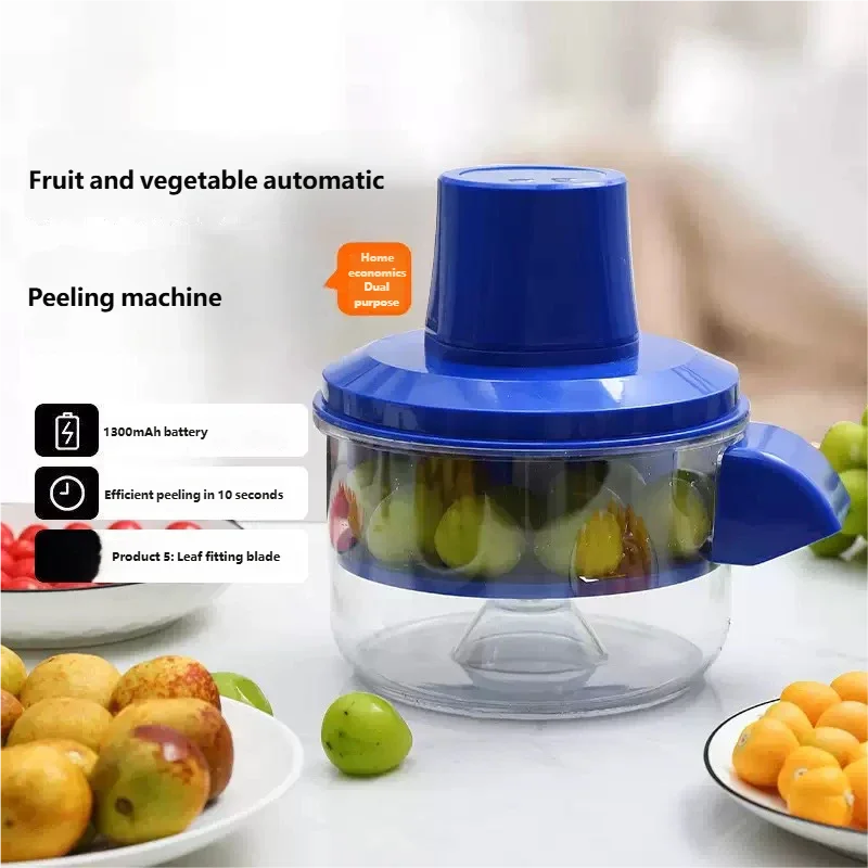 HOMEFISH Electric Automatic Fruit Peeler for Grape Cherry Tomato - Effortless Kitchen Smart Gadgets for Fruit Skin Removal
