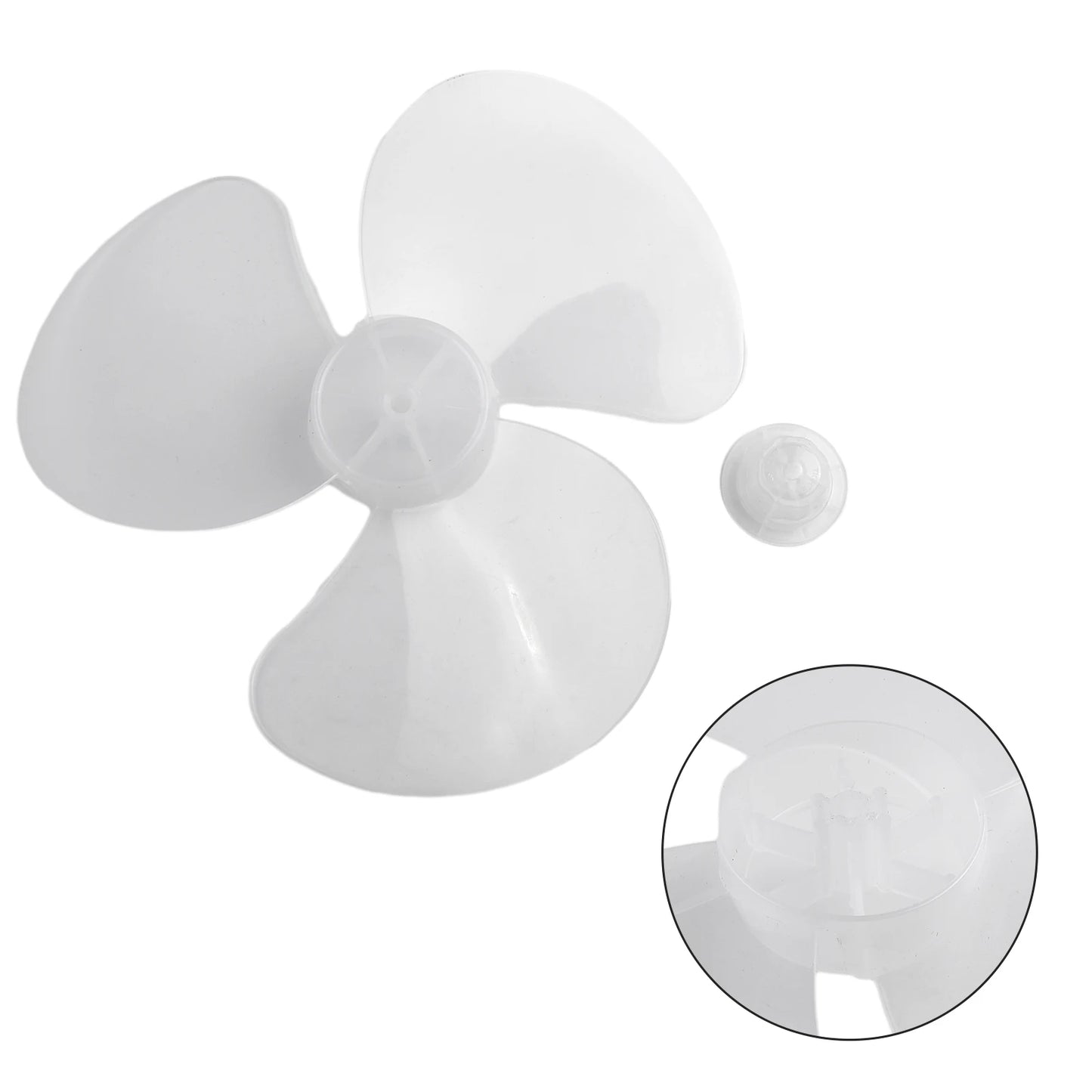 High Quality Fan Blade 3 Leaves Radius 14cm Standing Pedestal Floor Wall Table Fanner Transparent Black Transparent White