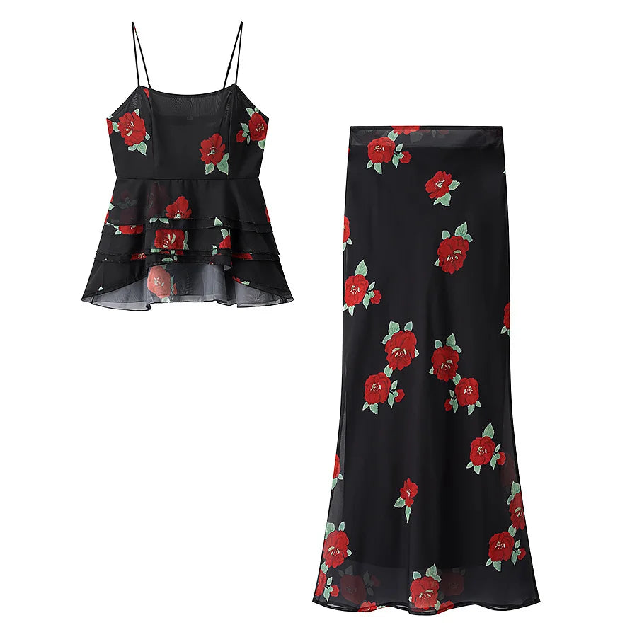 Sexy Print Design Casual Sle Women's Faion Set Summer Season round Ne Svel Two-Piece Ensemble Classic Trendy Lazy...