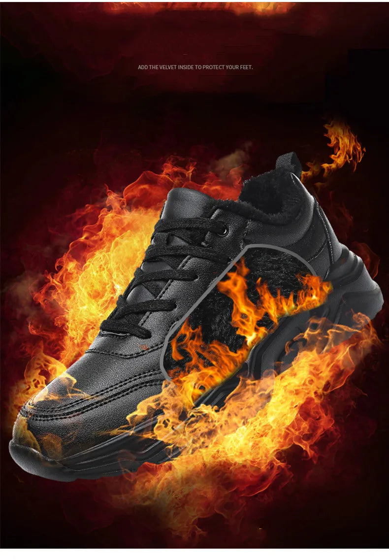 Winter Men Casual Shoes Breathable Warm Walking Sneakers Outdoor Lightweight Male Sport Shoes Lace-up Mens No-slip Running Shoes