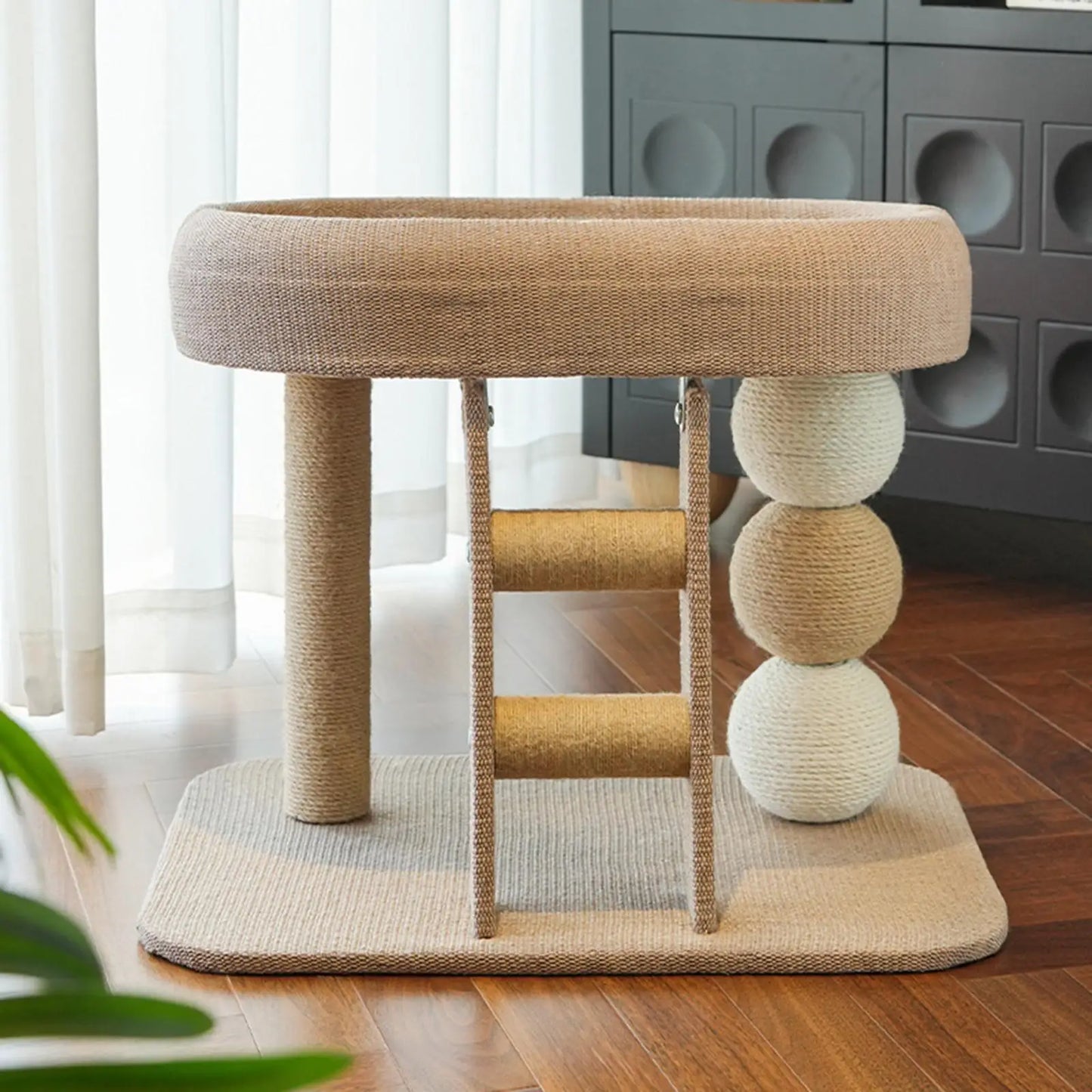 Small Cat Tree Tower with Top Perch Scratching Post Furniture Protection Training Toy for Indoor Cats/kittens Climbing Frame