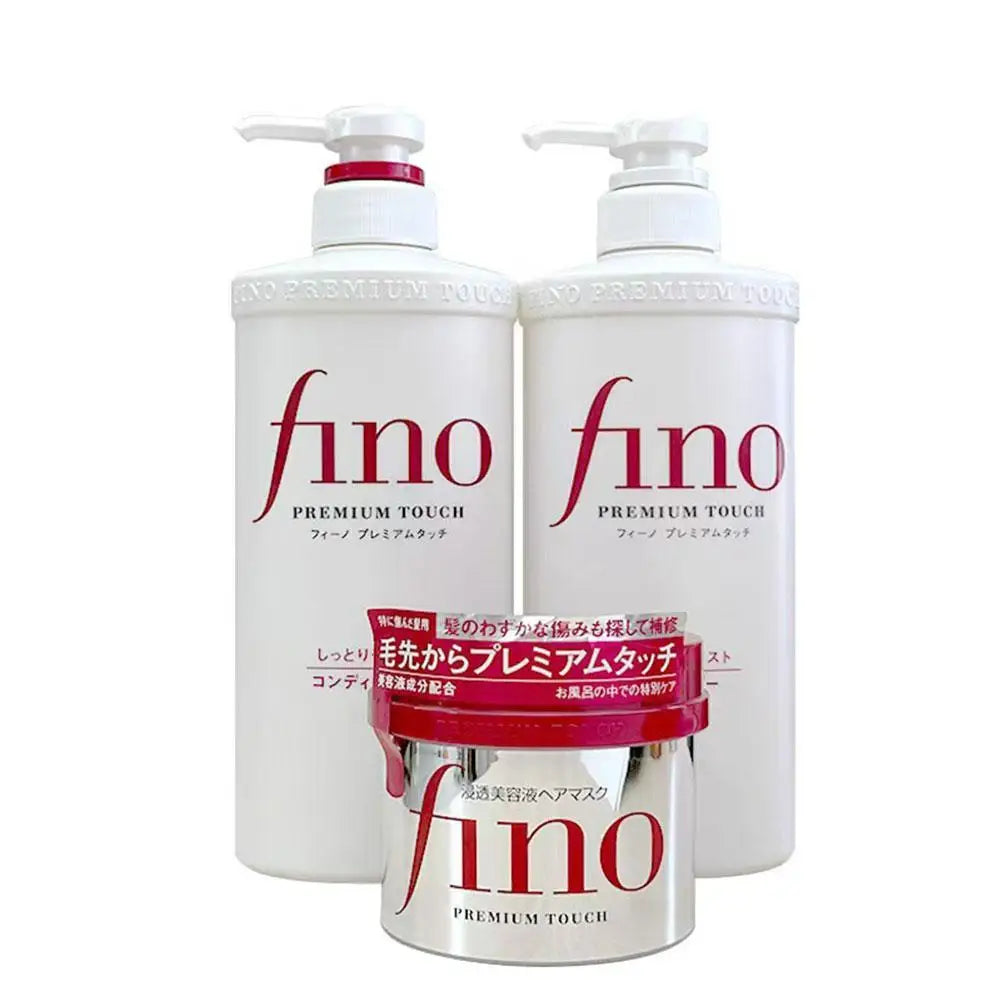 Fino Hair Conditioner Shampoo Hair Mask For Oil Control Volumizing Smoothing Repairing Damaged Frizzy Hair Soften Hair Care Tool