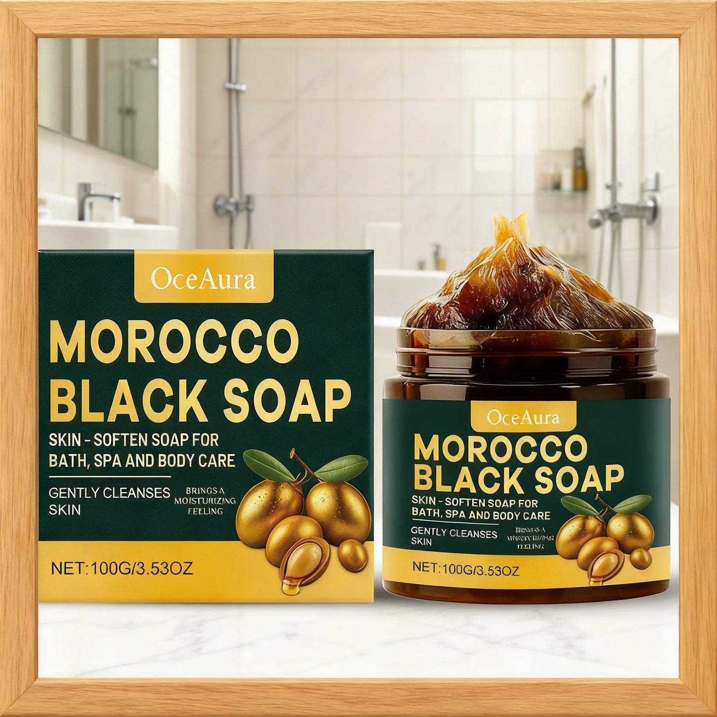 1/2/3pcs Morocco Black Soap Deep Cleaning Remove Dead Skin Cells Gentle Care Body Moisturizing Brighten Skin Smoothing Soap 100g