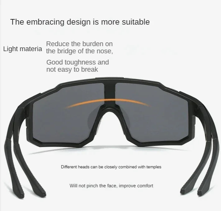 Cycling Sunglasses Sports Cycling Glasses Bike Eyewear MTB Dark Glasses Outdoor  Bicycle Goggles for Men Women Sunglasses UV400
