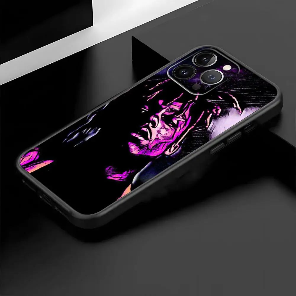 Juice cool 999 wrld fashion design ins Phone Case For iPhone 16 16e 15 14 13 12 11 Plus Mini Pro Max Soft black Shockproof Cover