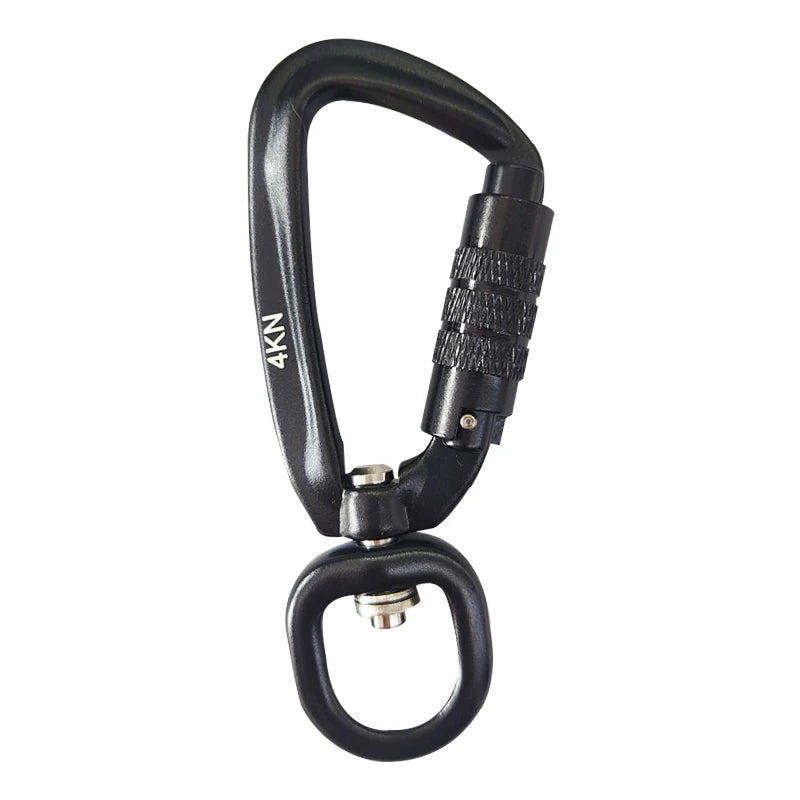 Safety Carabiner Clip Auto Locking 360 Rotational Hook 4KN Pull for Dog Leash Hammocks Backpacks Outdoor Climbing Accessories