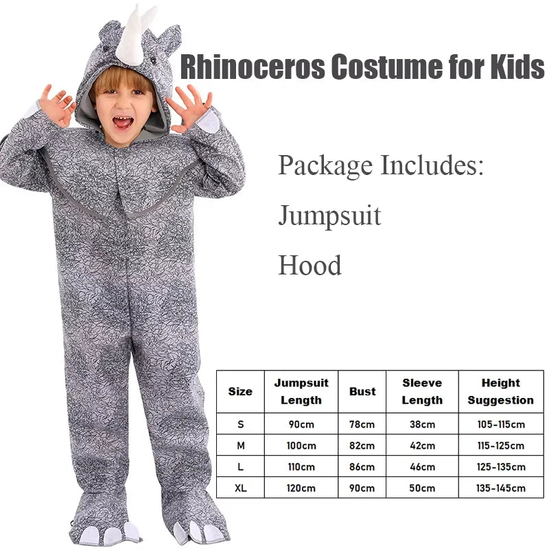 Unisex Boys Girls Jumpsuit Animal Halloween Costumes Bodysuit Kids Purim Party Fancy Dress Up Clothing Set