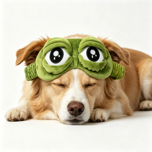 Cute Frog Sleep Mask for Eye Protection Soft and Comfortable Nap and Power Outage Eye Mask Essential for Travel and Home Use