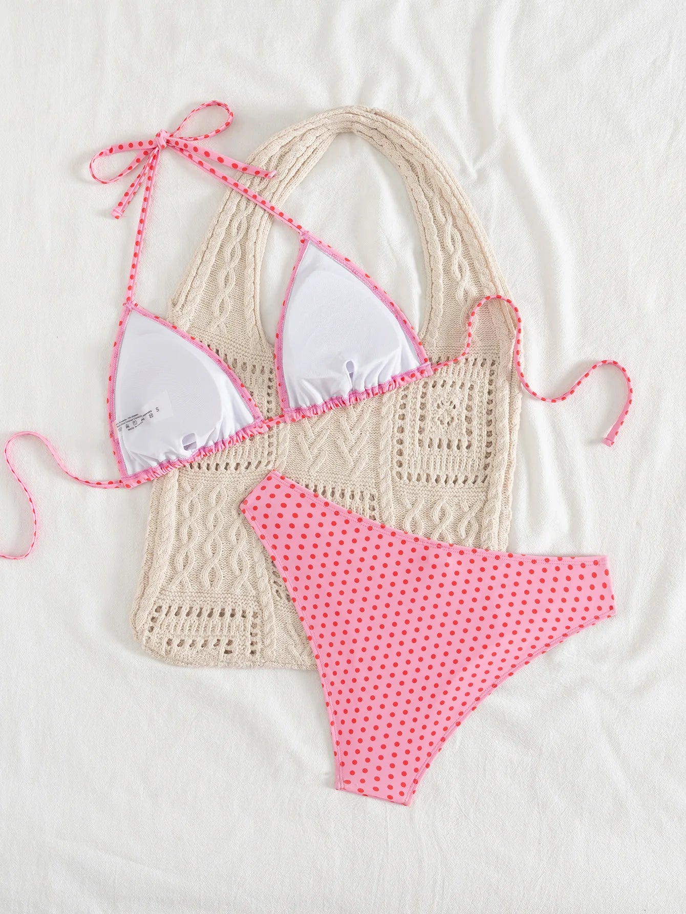 2026 Fashion Sexy Leopard Print Bikini Set for Women, Tie Side String Two Piece Swimsuit, Push Up Beach Bathing Suit, Summer
