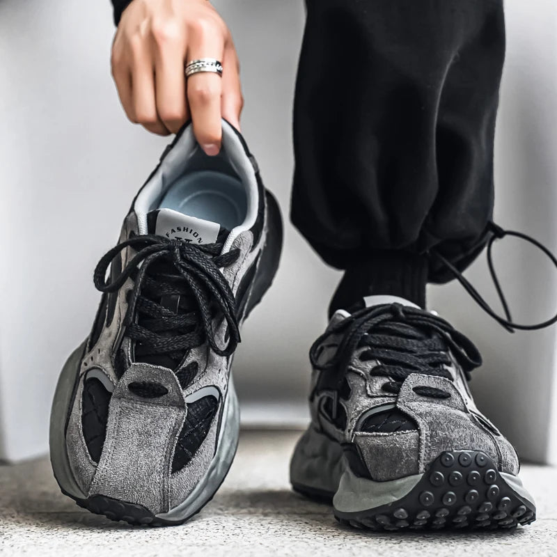 New Arrival Men's Casual Shoes PU Leather Sneakers Comfortable Tenis Masculino Outdoor Male Treking Footwear Travel Skate Shoes